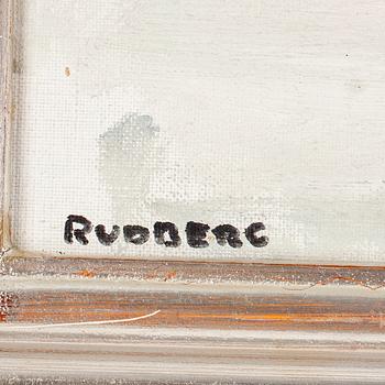 GUSTAV RUDBERG, olja på duk, signerad.