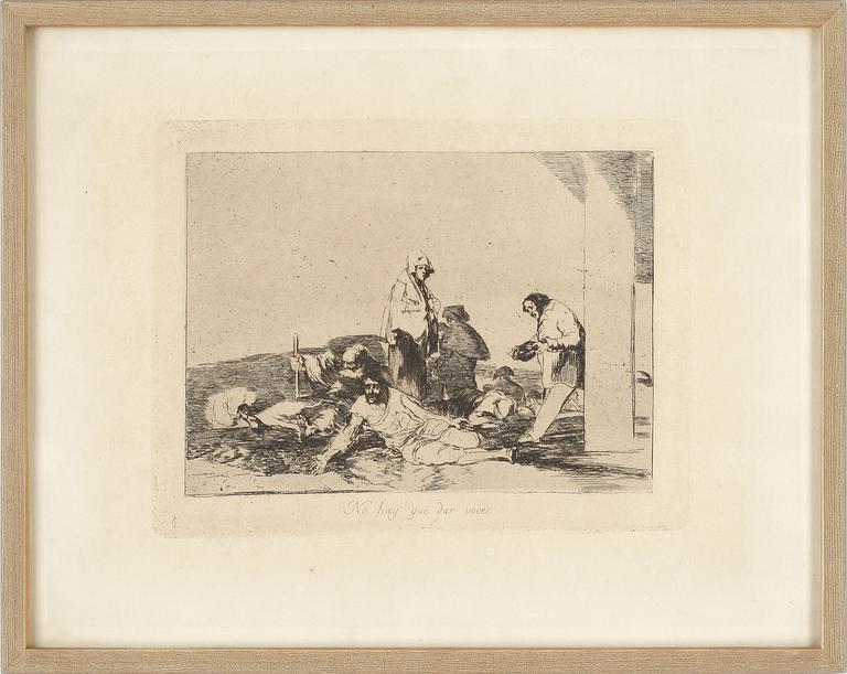 FRANCISCO GOYA Y LUCIENTES, efter, etsning.