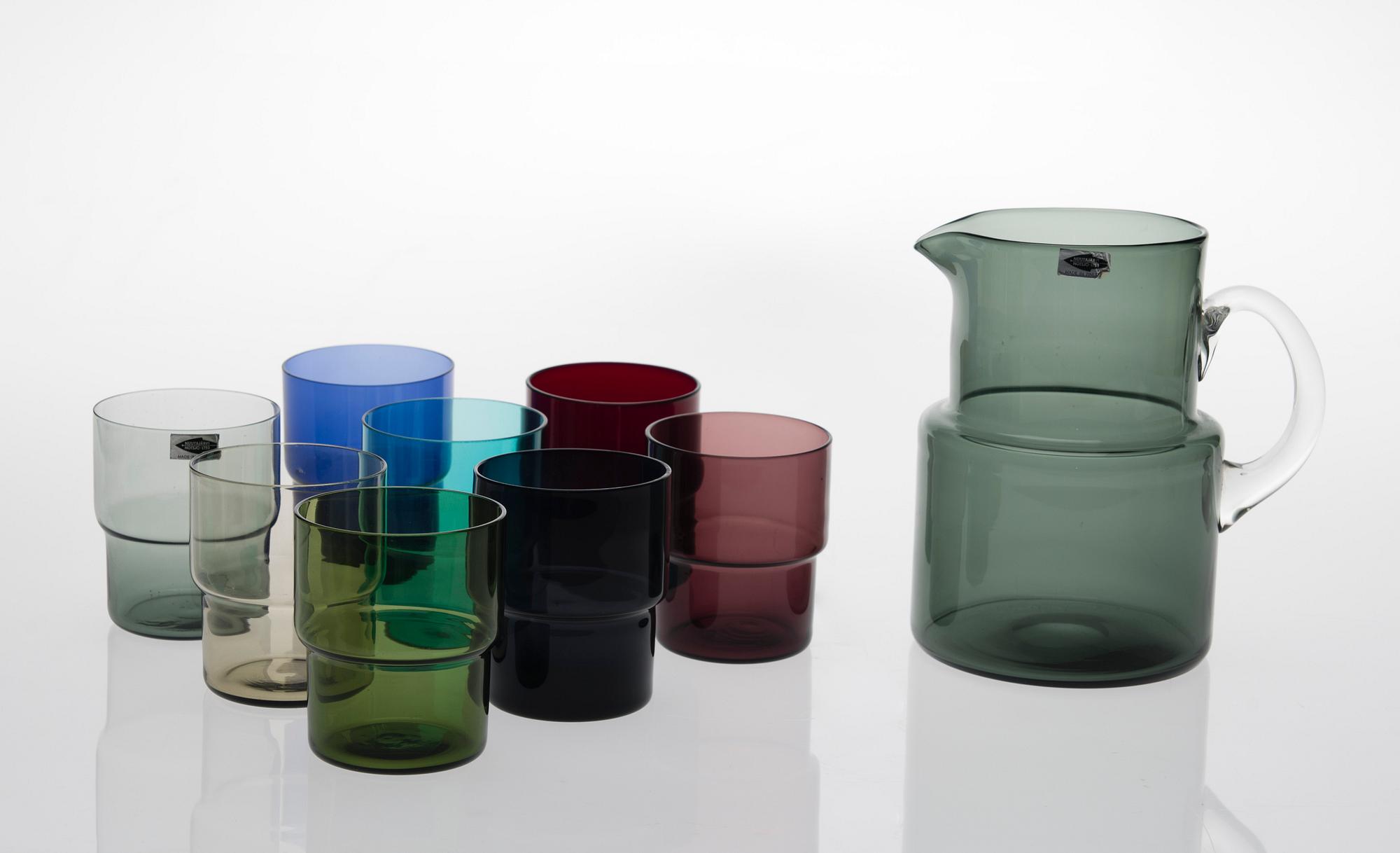 SAARA HOPEA, JUICE SET. Nuutajarvi, designed in1952.