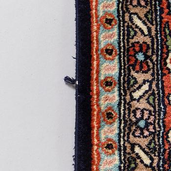 Matta, silk på bomullsvarp, Kashmir, ca 274 x 183 cm.