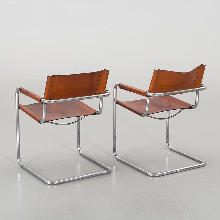 TWO CHAIRS FROM THE SECOND HALF OF THE 20TH CENTURY.