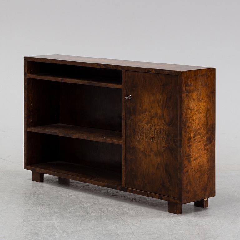 A stained birch bookcase, 1930's.