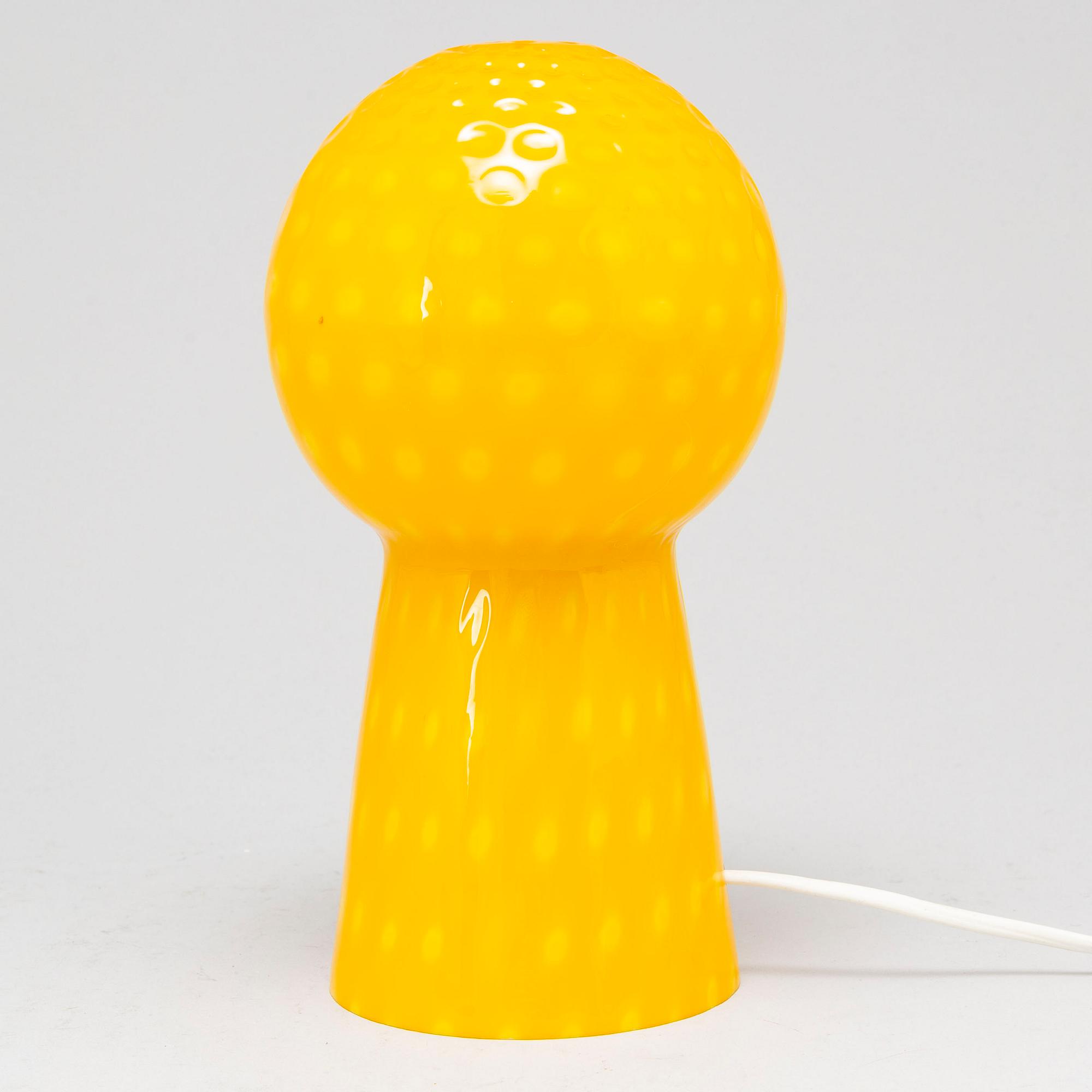 TABLE LAMP, Rosdala glassworks, , second half of the 20th century.