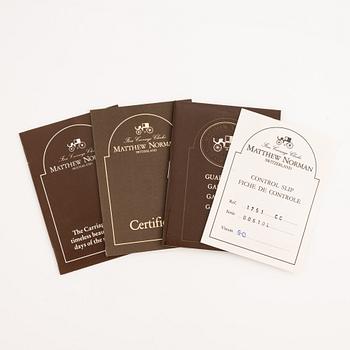 A carriage clock, Matthew Norman, Switzerland, second half of the 20th century.