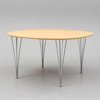 PIET HEIN & BRUNO MATHSSON, a birch veneered Super Circle table.