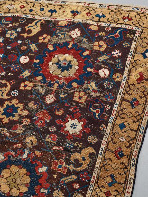 A carpet, fragment, an antique Karabagh 18th century, ca 293-300,5 x 202,5-205,5 cm.