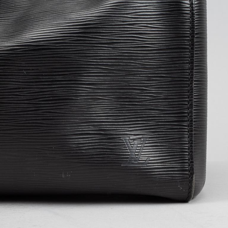 Louis Vuitton, a black Epi 'Keepall 50' weekend bag.