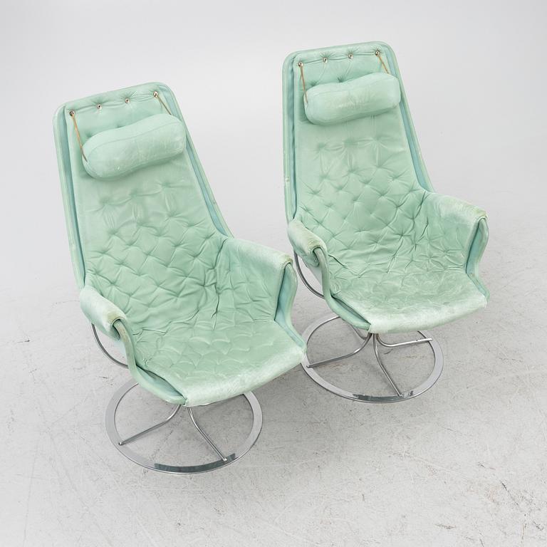 Bruno Mathsson, fåtöljer, ett par, "Jetson", Dux, 1900-talets slut.