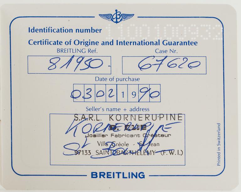 BREITLING, Chronomat,chronograph, wristwatch, 39 mm.