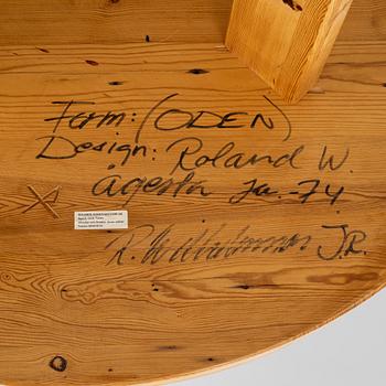 Roland Wilhelmsson, an 'Oden' dining table, Agesta, 1974.