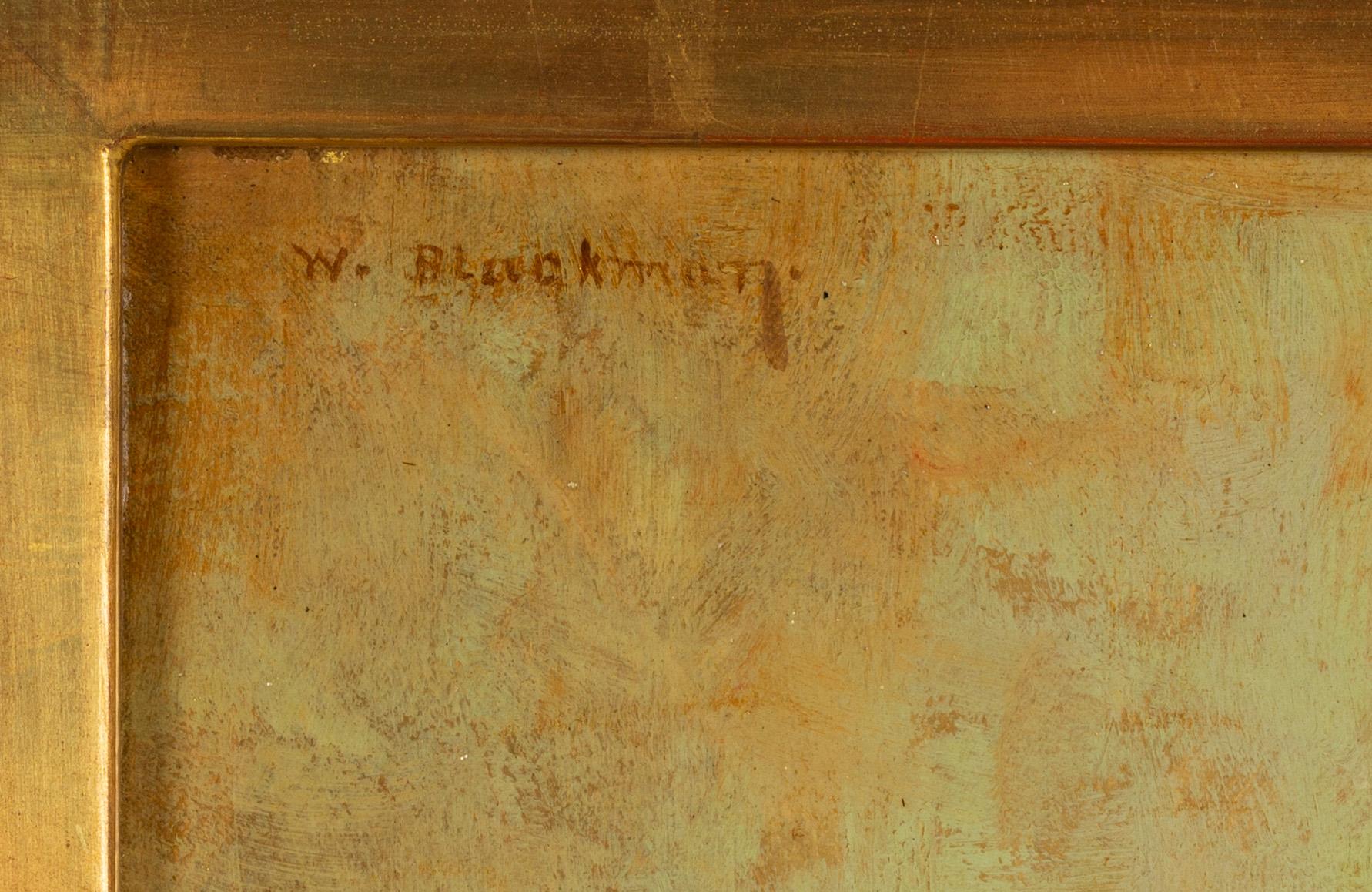 Walter Blackman, olja på duk/papp-pannå, signerad.