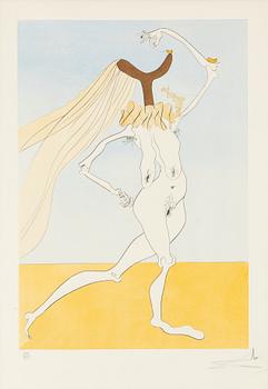 Salvador Dalí, "Quevedos visioner", portfölj med 6 torrnålsgravyrer.