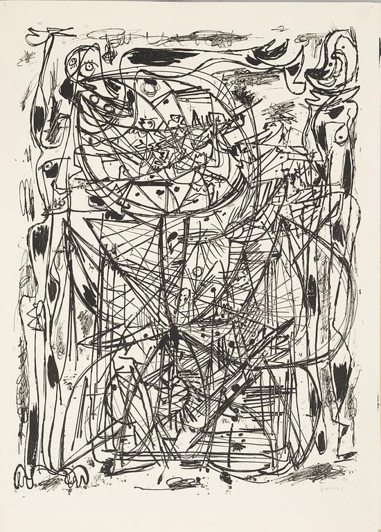 Asger Jorn, Folder with 7 lithographs from: "8 Lithographs".