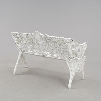 TRÄDGÅRDSSOFFA, gjuten aluminium, Byarum, 1900-talets andra hälft.