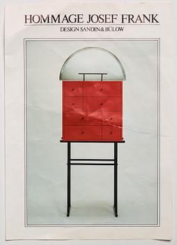 Kersti Sandin & Lars Bülow, a "Hommage Josef Frank", cabinet for Karl Andersson & Söner, Husqvarna, Sweden 1985.