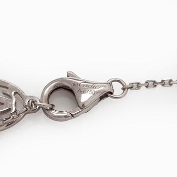 Cartier, kaulakoru, "C de Cartier", 18K valkokultaa ja briljanttihionttu timantti.