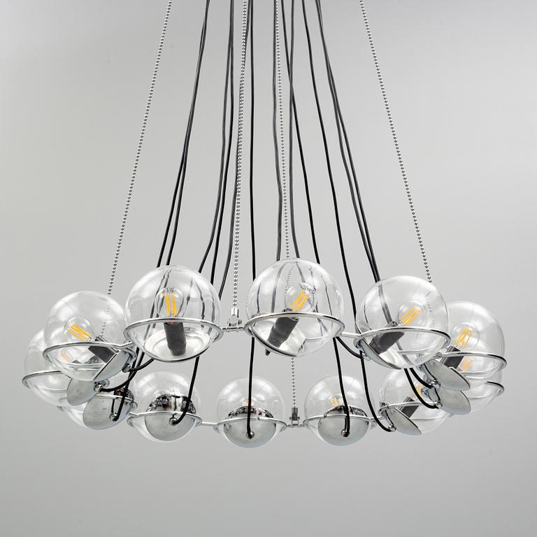 Gino Sarfatti, a '2109/Le Sfere' chandelier, Flos, Italy.