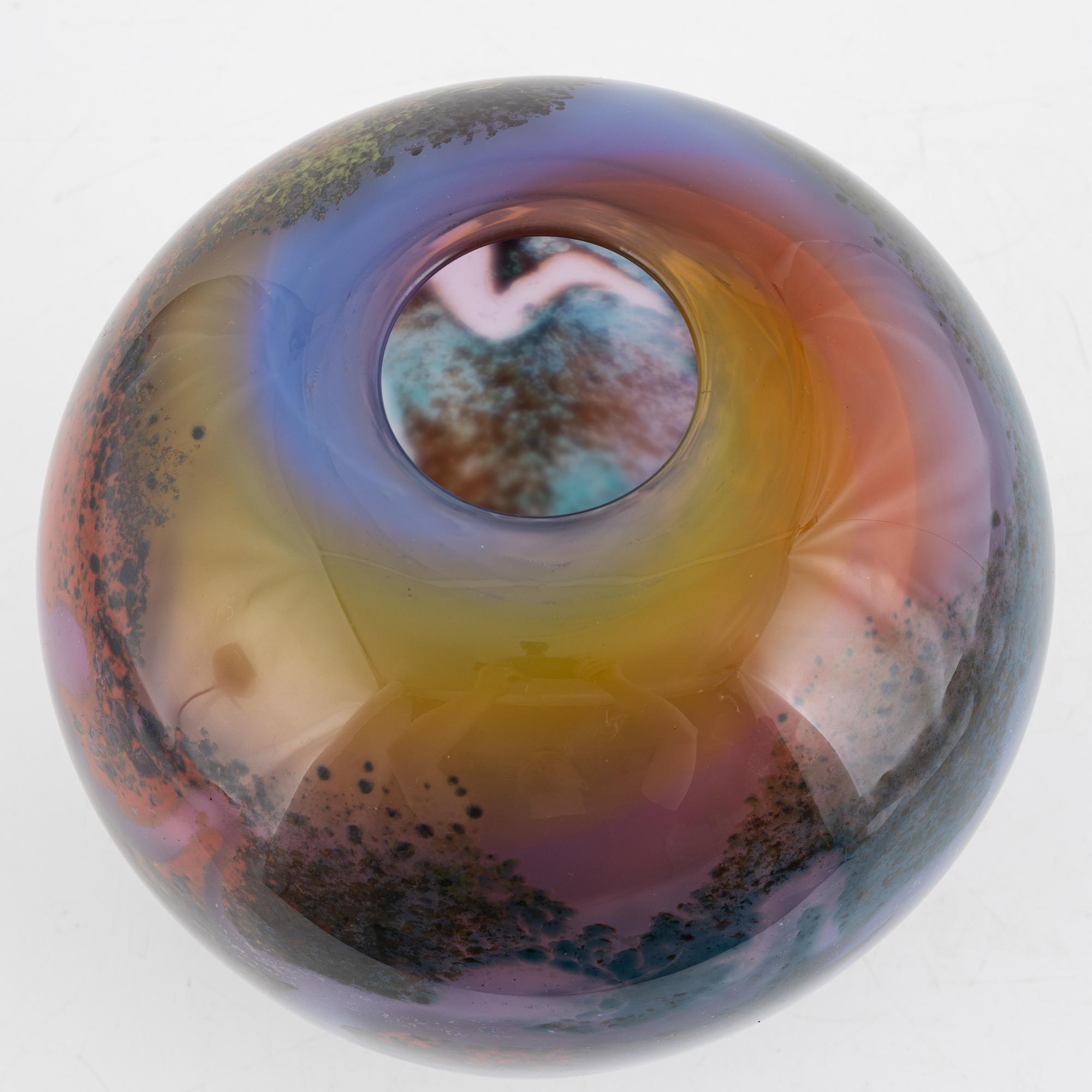 Sven-Åke Carlsson, vase, glass, Transjö.
