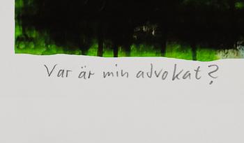 Carl Johan De Geer, "Var är min advokat?".