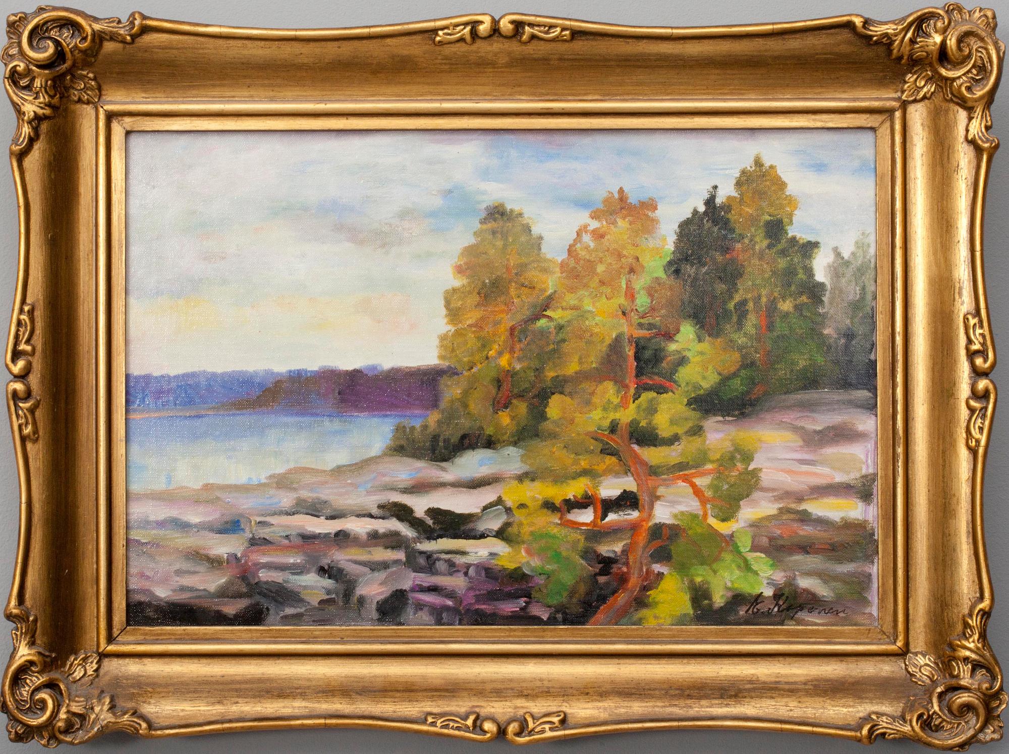 ERKKI KOPONEN, olja på duk, signerad.