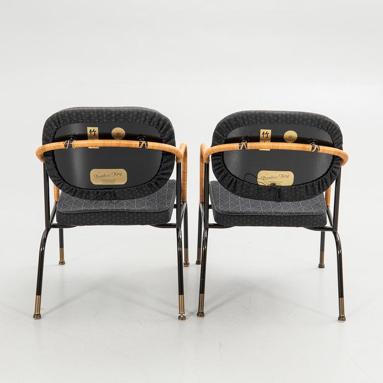 Mats Theselius, armchair, a pair, "Bamboo king", Källemo AB, Värnamo, 8/360 and 49/360.