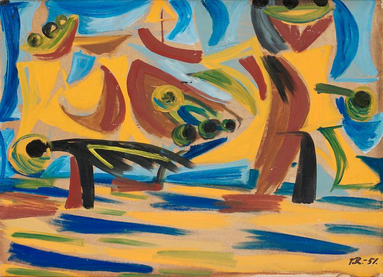 Torsten Renqvist, "Höstblåst, Hampstead London".