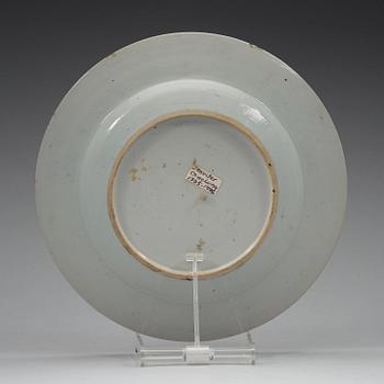 A 'European Subject' dinner plate, Qing dynasty, Qianlong (1736-95).