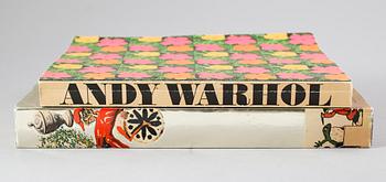 BÖCKER, 2 st, Andy Warhol samt Dinéerna med Gala, Salvardor Dali.