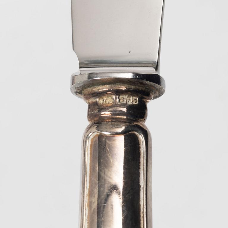 Cutlery, 28 pieces, silver, including CG Hallberg, Stockholm, 1904.