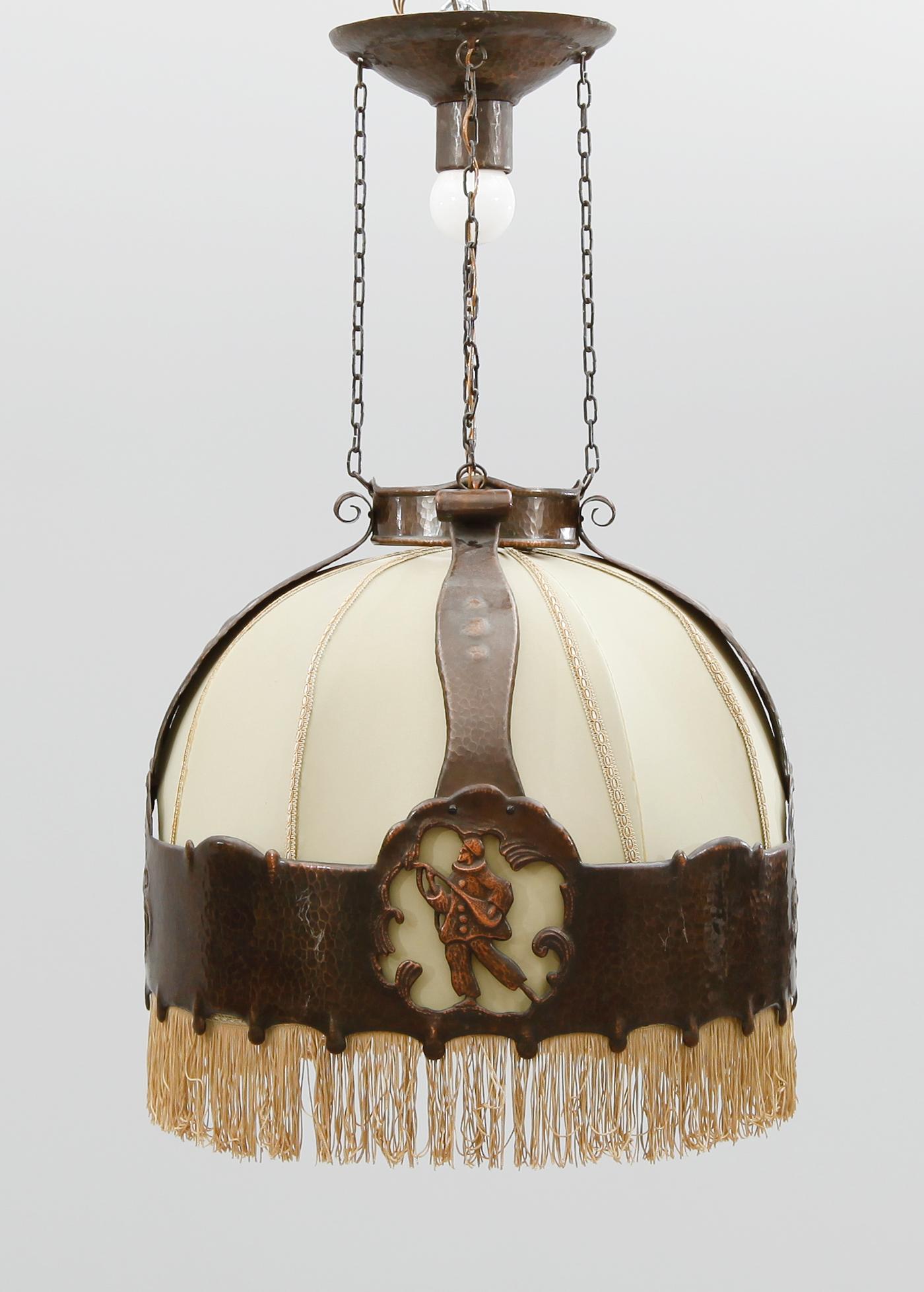 TAKLAMPA, jugend, tidigt 1900-tal. Höjd ca 40 cm.
