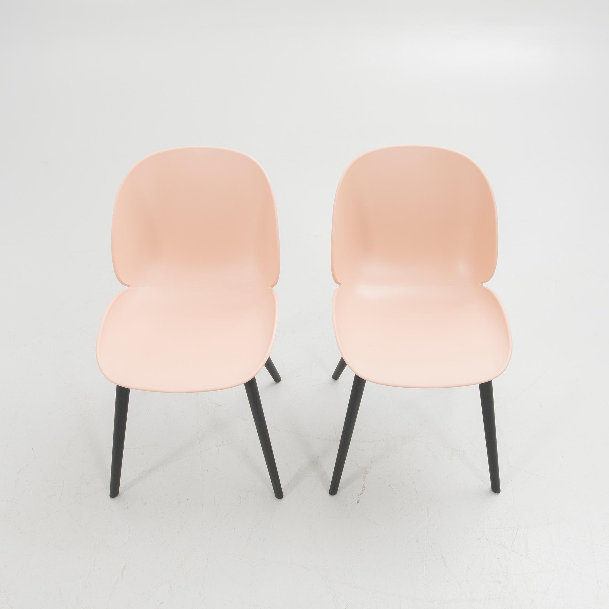 GamFratesi, chairs, 4 pcs, "Beetle Chair", Gubi, Denmark.