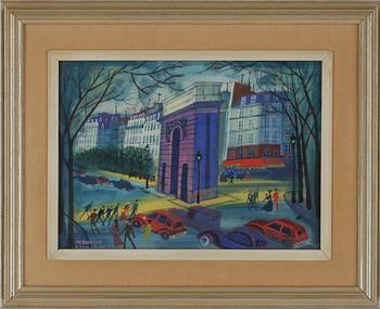 MAURICE BLANCHARD, akvarell, signerad.