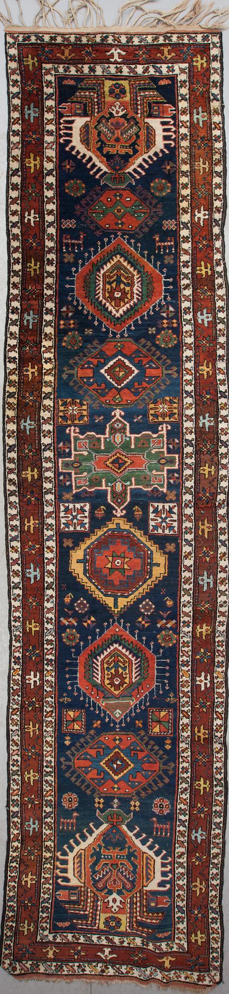 GALLERIMATTA, semiantik, Kaukas, figural, ca 446 X 101 cm.