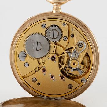 Pocket watch, 14k gold, 49.5 mm.