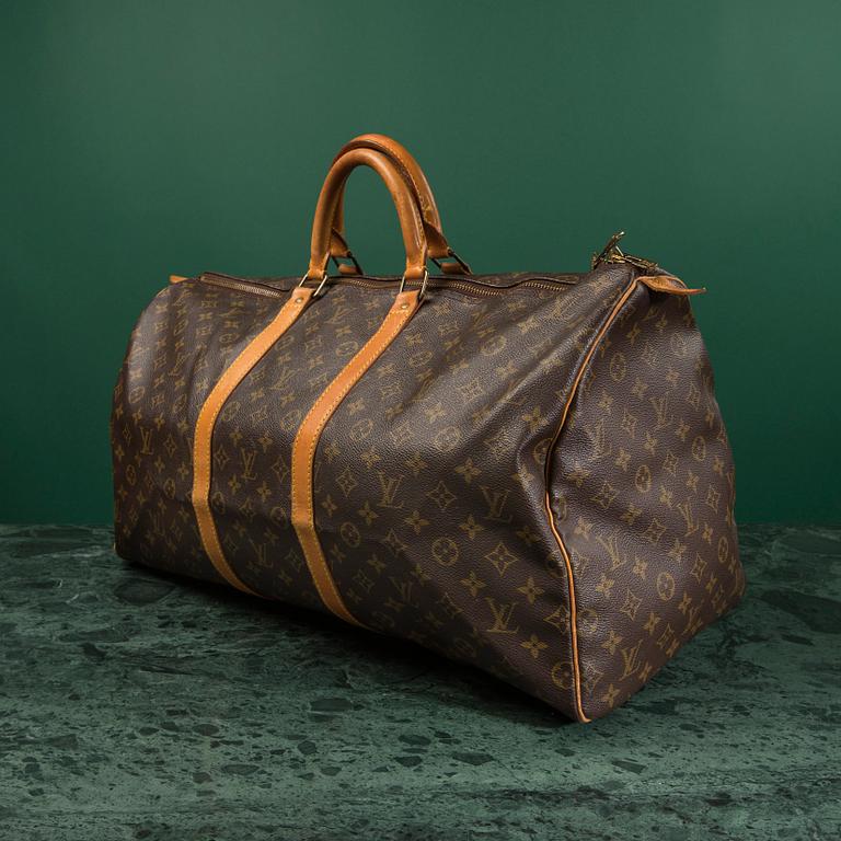 VÄSKA / WEEKENDBAG, "Keepall 55", Louis Vuitton.