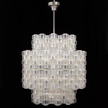 GERT NYSTRÖM, a 'Festival' glass ceiling light from Fagerhults belysning. Second half of the 20th century.