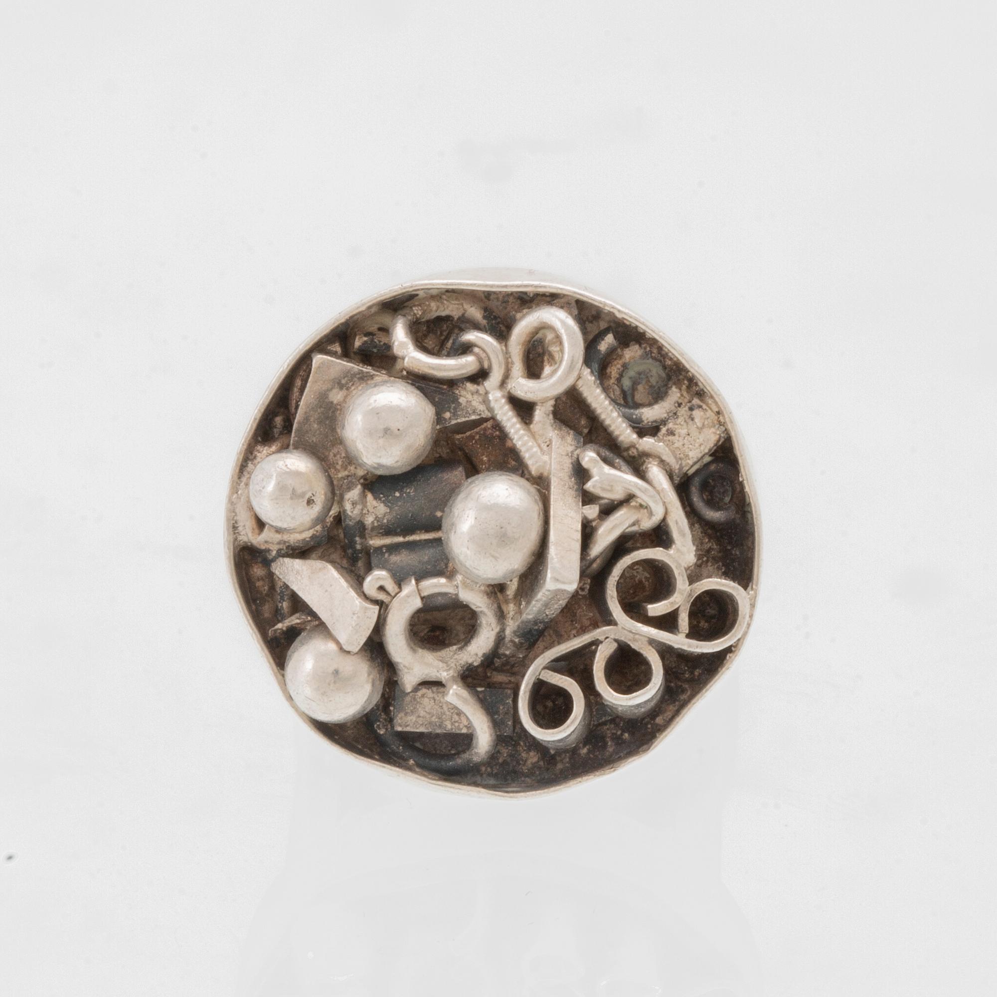 Berit Johansson, silver ring, 1960s.