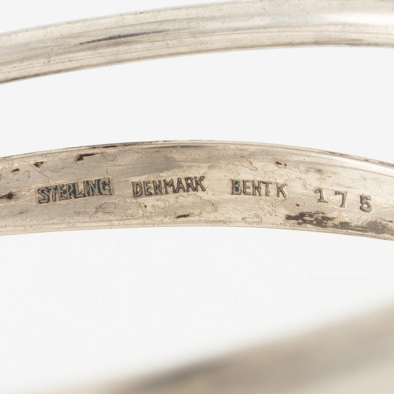 Bent Knudsen, armring, silver, Denmark.