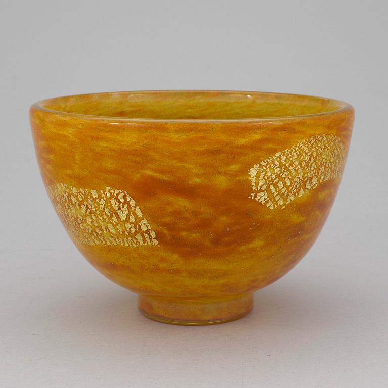 DAUM, skål glas, Nancy, Frankrike, 1900-talets andra hälft.