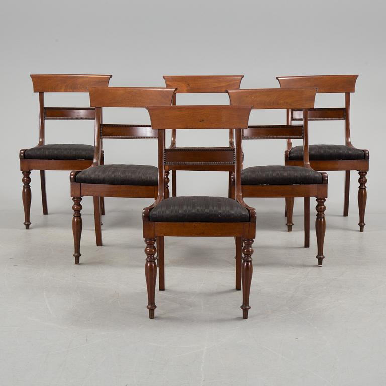 A set of six chairs, mid 1800s.