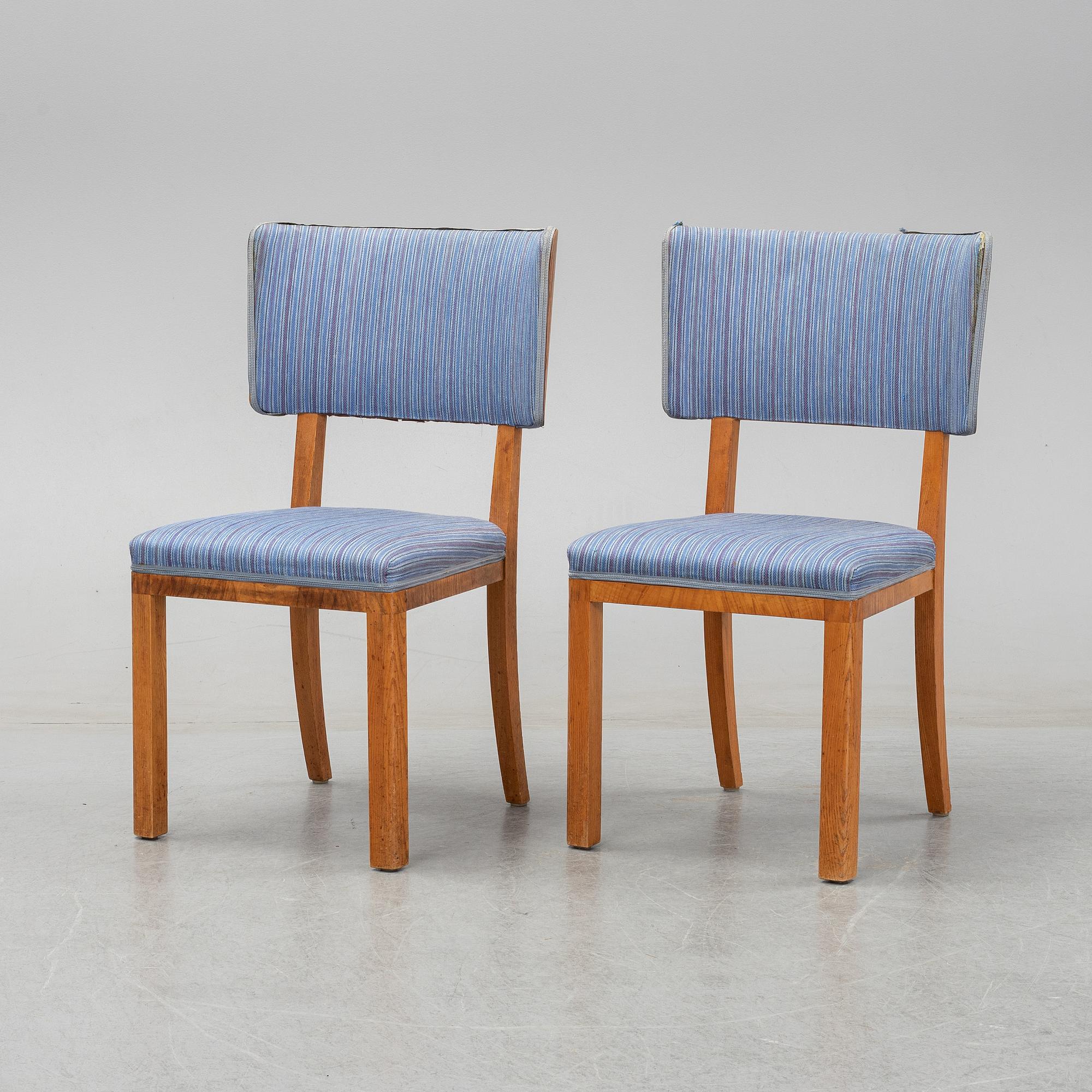 Stolar, 6 st, funkis, 1930/40-tal.