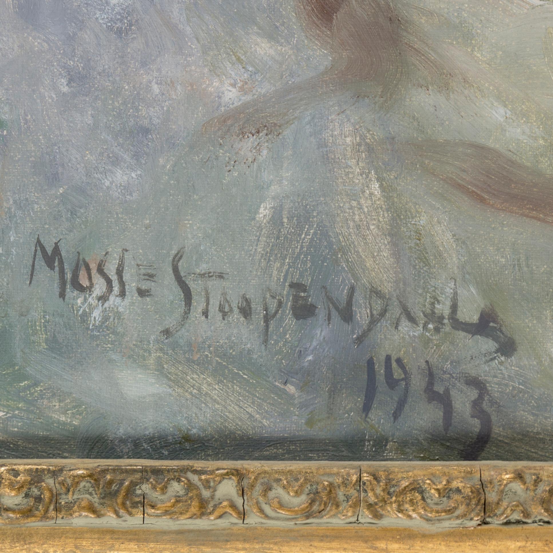 MOSSE STOOPENDAAL, olja på duk, signerad Mosse Stoopendaal och daterad 1943. Även signerad och daterad 1943 a tergo.