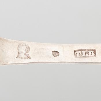 Spoons, 24 pieces, silver, Sweden, 18th–19th century.