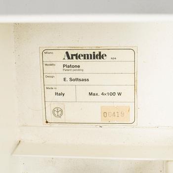 An Ettore Sottsass 'Platone' ceiling lamp, Artemide, Italy 1980's.