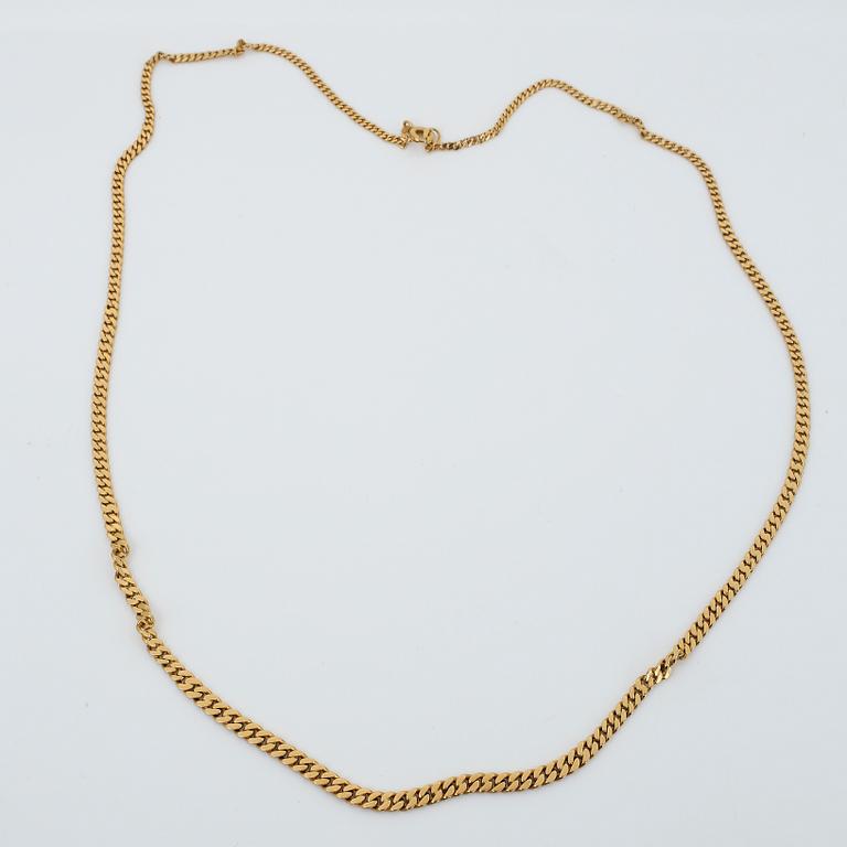 COLLIER, 18K guld, Sverige, troligen 1900-talets andra hälft . Vikt ca 7,70 g.