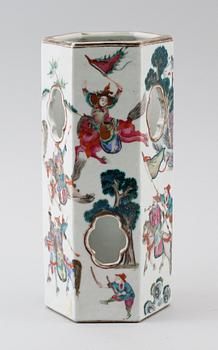 PERUKSTOCK, porslin, Kina, 1800-/1900-tal.