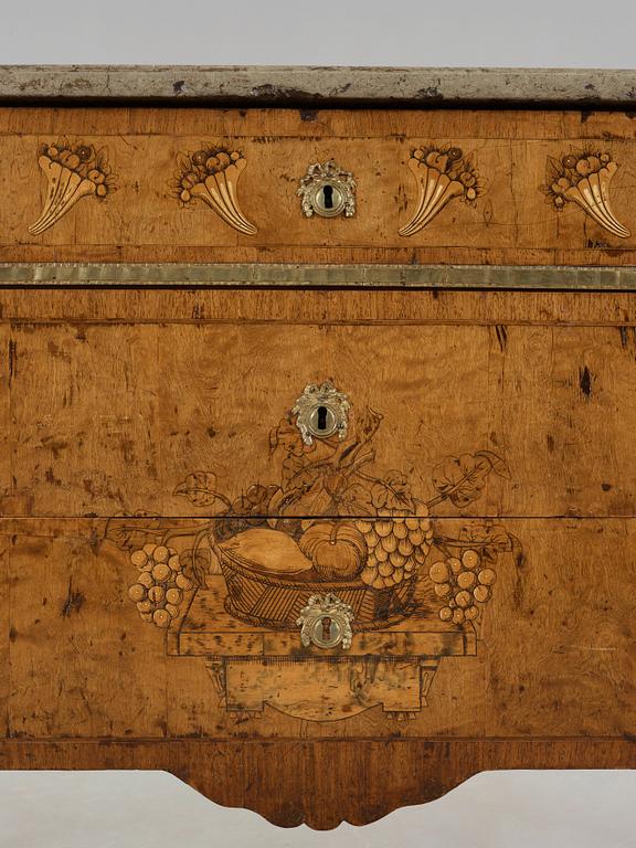 BYRÅ, Carl Lindborgs art (mästare i Stockholm 1781-1808), gustaviansk, 1700-talets slut.