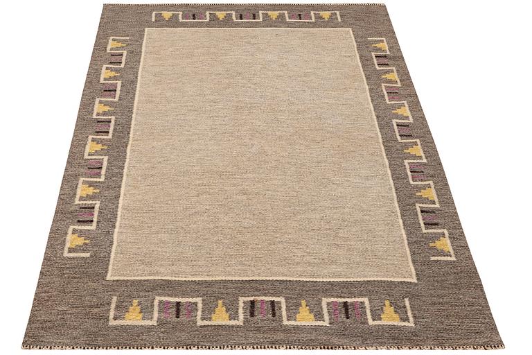 A flat weave carpet, Sweden, c. 243 x 162 cm.