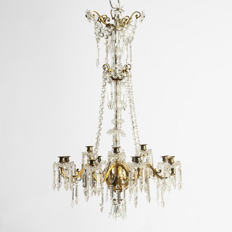 Chandelier, late 19th-century, Oscar II period.