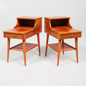 SÄNGBORD, ett par 1950/60-tal.